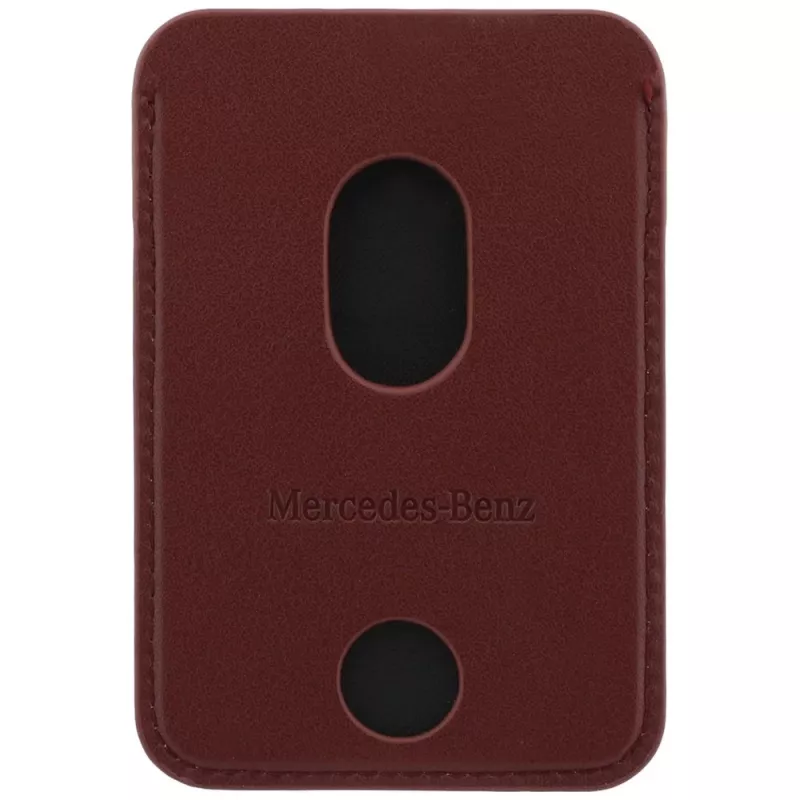 Mercedes Leather MagSafe Wallet Red