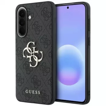 Guess Leather 4G Metal Logo Dėklas Samsung Galaxy A57 5G, Juodas