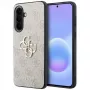 Guess Leather 4G Metal Logo Dėklas, skirtas Samsung Galaxy A57 5G, Rožinis