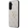 Guess Leather 4G Metal Logo Dėklas, skirtas Samsung Galaxy A57 5G, Rožinis