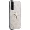 Guess Leather 4G Metal Logo Dėklas, skirtas Samsung Galaxy A57 5G, Rožinis