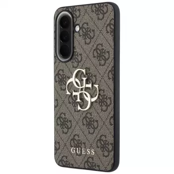 Guess Leather 4G Metal Logo Dėklas Samsung Galaxy A37 5G - Ruda