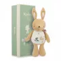 Kaloo šiugždančio triušio minkštas žaislas 28 cm dovanų dėžutėje Petites Chansons kolekcija