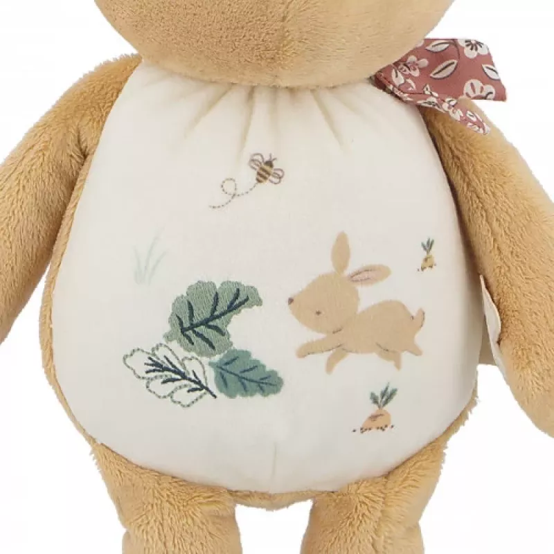 Kaloo šiugždančio triušio minkštas žaislas 28 cm dovanų dėžutėje Petites Chansons kolekcija