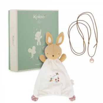 Kaloo 2-in-1 Dovanų Rinkinys Zuikio Paguodėlis ir Nėštumo Bola Vėrinys Petites Chansons