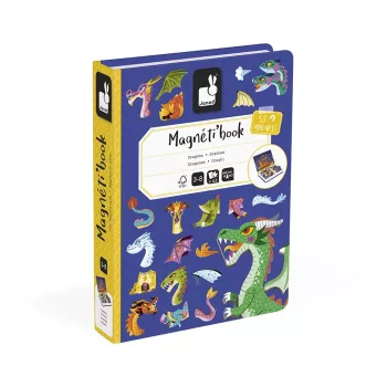 Janod Magnetibook Smoki Magnetinė Knyga Žaidimas - Drakonų Fantazijos Tema