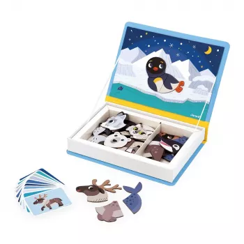 Janod Magnetibook Polar Animals Magnetic Educational Toy