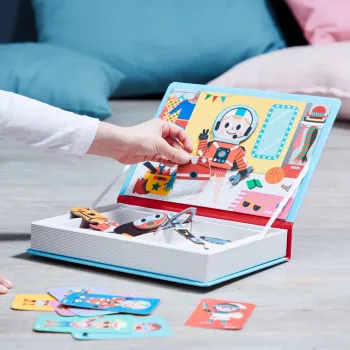 Janod Magnetibook Boy Costumes Magnetinis Lavinamasis Žaislas - 36 Detalių