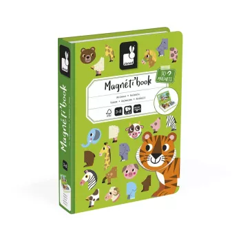 Janod Magnetibook Animals Magnetinė Knygelė su Gyvūnais