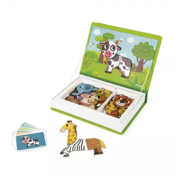 Janod Magnetibook Animals Magnetinė Knygelė su Gyvūnais
