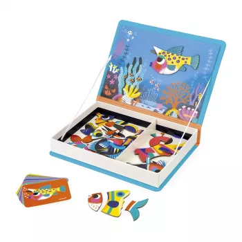 Janod Magnetibook Tropical Fish Magnetic Puzzle Book 3+