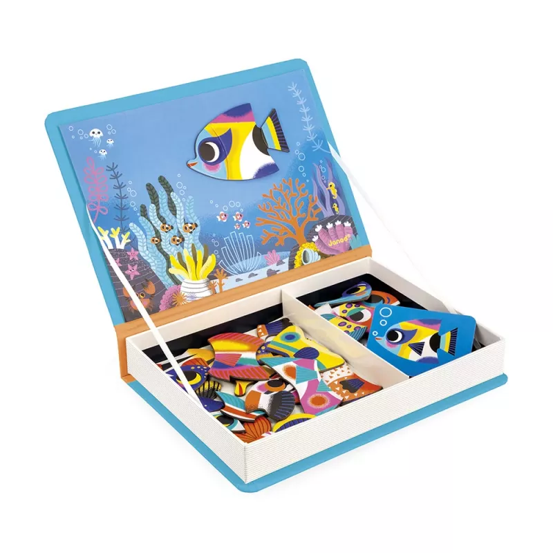 Janod Magnetibook Tropical Fish Magnetic Puzzle Book 3+