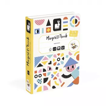 Janod Magnetibook Shapes Magnetinis Lavinamasis Žaidimas 43 Dalys 10 Kortelių Nuo 3 Metų (2026 m. leidimas)