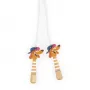 Janod Applepop Dog Jump Rope su medinėmis rankenomis 3+