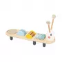 Janod Sweet Cocoon Muzikinis stalelis su kirminu – 5 instrumentai, FSC mediena, 12m+