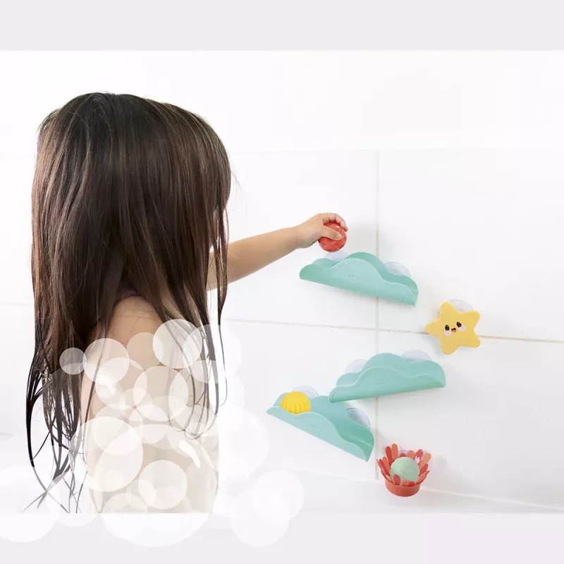 Janod Bath Toy Water Track with Balls 12m+