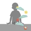 Janod Bath Toy Water Track with Balls 12m+