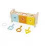 Janod Essentiel Wooden Shape Sorter with Keys