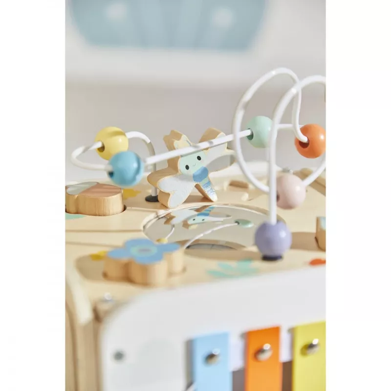 Janod Pure Large Activity Cube su Karoliukų Labirintu - 20 Veiklų - J05142