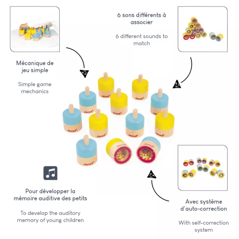 Janod Memory Sound Sensory Game