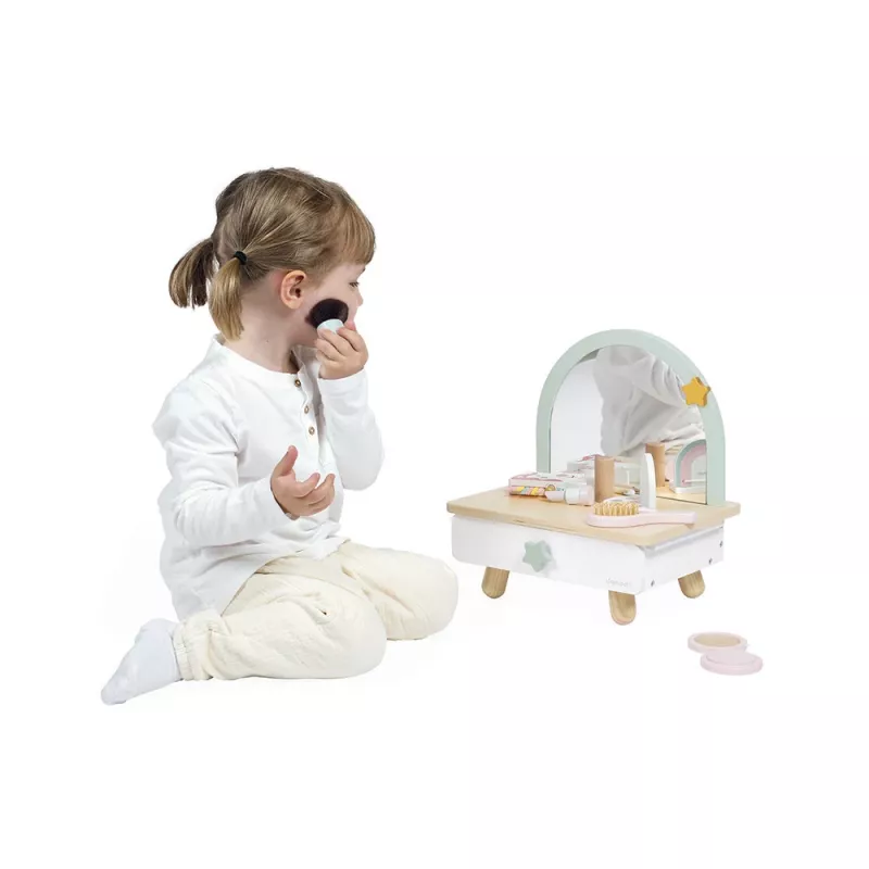 Janod Wooden Vanity Table with Accessories Unicorn 3+