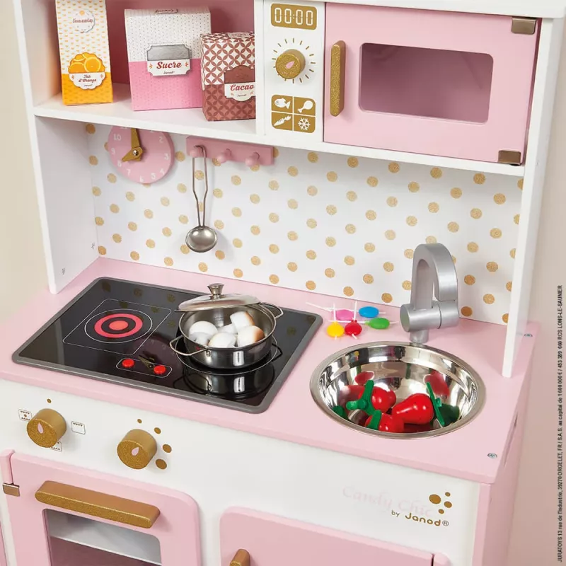 Janod Candy Chic Large Wooden Kitchen with Sound
