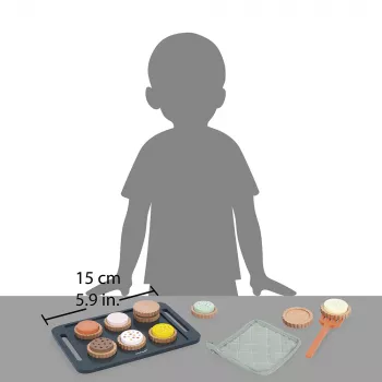 Janod Woodinis sausainių kepimo rinkinys 21 detalė Shiny Grandma 3+