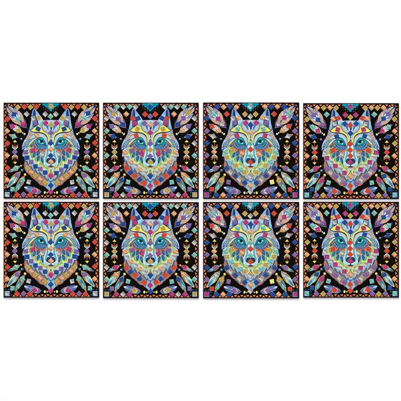 Janod Kūrybinis mozaikos rinkinys Mandala Party Friends 5-8 metams