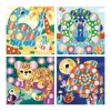 Janod My Arts & Crafts 3+ Creative Sticker Art Kit su Metaliniais Apvaliais Lipdukais