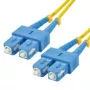 MCL Samar FJOS2/SCSC-1M OS2 Single-mode Simplex Fibre Optic Patch Cable SC/SC 1 m Yellow