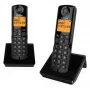 Alcatel S280 DUO belaidis DECT telefonas su sekretore – 2 rageliai, juoda spalva