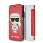 Karl Lagerfeld KLFLBKPXKSCORE iPhone X/XS Bookcase Red Karl Space Cosmonaut