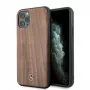 Mercedes-Benz Wood Line Walnut Hard Case for Apple iPhone 11 Pro Max - Brown