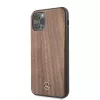 Mercedes-Benz Wood Line Walnut Hard Case for Apple iPhone 11 Pro Max - Brown