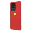 Ferrari Hardcase FESSIHCS69RE Silikoninis Dangtelis Samsung Galaxy S20 Ultra - Raudona
