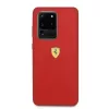 Ferrari Hardcase FESSIHCS69RE Silikoninis Dangtelis Samsung Galaxy S20 Ultra - Raudona