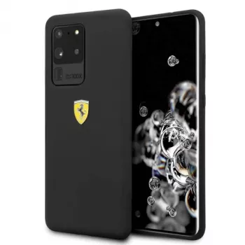 Ferrari Hardcase FESSIHCS69BK Silikoninis Dėklas Samsung Galaxy S20 Ultra - Juodas
