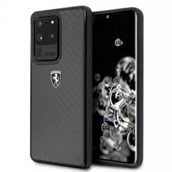 Ferrari Hardcase FEHCAHCS69BK, skirta Samsung Galaxy S20 Ultra, Black Carbon Heritage