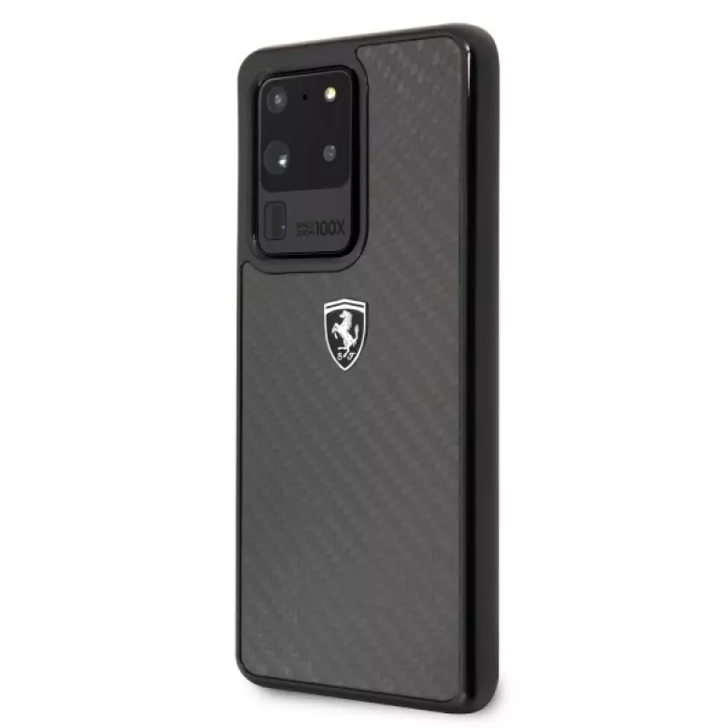 Ferrari Hardcase FEHCAHCS69BK, skirta Samsung Galaxy S20 Ultra, Black Carbon Heritage