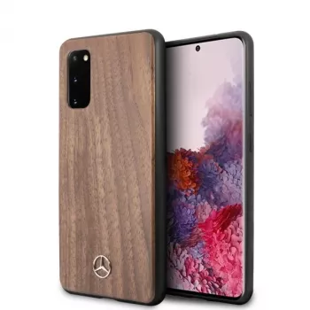 MERCEDES-BENZ Wood Line Walnut Hard Case Samsung Galaxy S20 (SM-G980) - Ruda