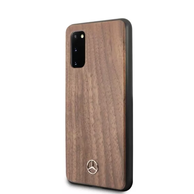 MERCEDES-BENZ Wood Line Walnut Hard Case Samsung Galaxy S20 (SM-G980) - Ruda