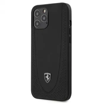Ferrari Off Track Perforated Hard Case for Apple iPhone 12 Pro Max 6,7 inch - Black