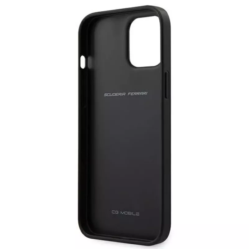Ferrari Off Track Perforated Hard Case for Apple iPhone 12 Pro Max 6,7 inch - Black