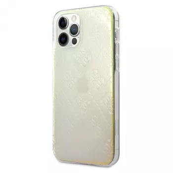 Guess GUHCP12M3D4GIRBL Iridescent Opal Hard Case, skirta Apple iPhone 12 / iPhone 12 Pro 6,1 colio - 4G 3D Pattern Collection