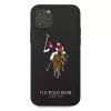 U.S. POLO ASSN. USHCP12MPUGFLBK iPhone 12/12 Pro 6.1 Black Polo Embroidery Collection Back Cover