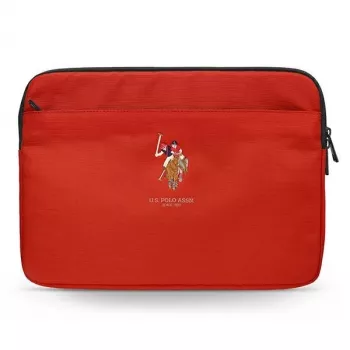 U.S. POLO ASSN. US Polo Sleeve USCS13PUGFLRE 13 Red Laptop Sleeve