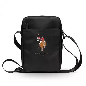 U.S. POLO ASSN. Torba USTB8PUGFLBK 8 Tablet Shoulder Bag Black