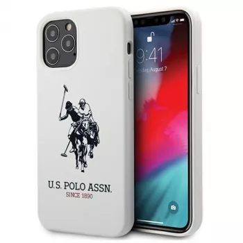 U.S. POLO ASSN. Silicone Collection iPhone 12/12 Pro 6,1 inch White Silicone Case