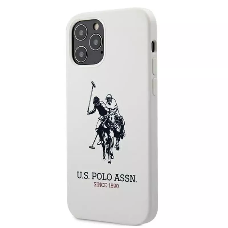 U.S. POLO ASSN. Silicone Collection iPhone 12/12 Pro 6,1 inch White Silicone Case