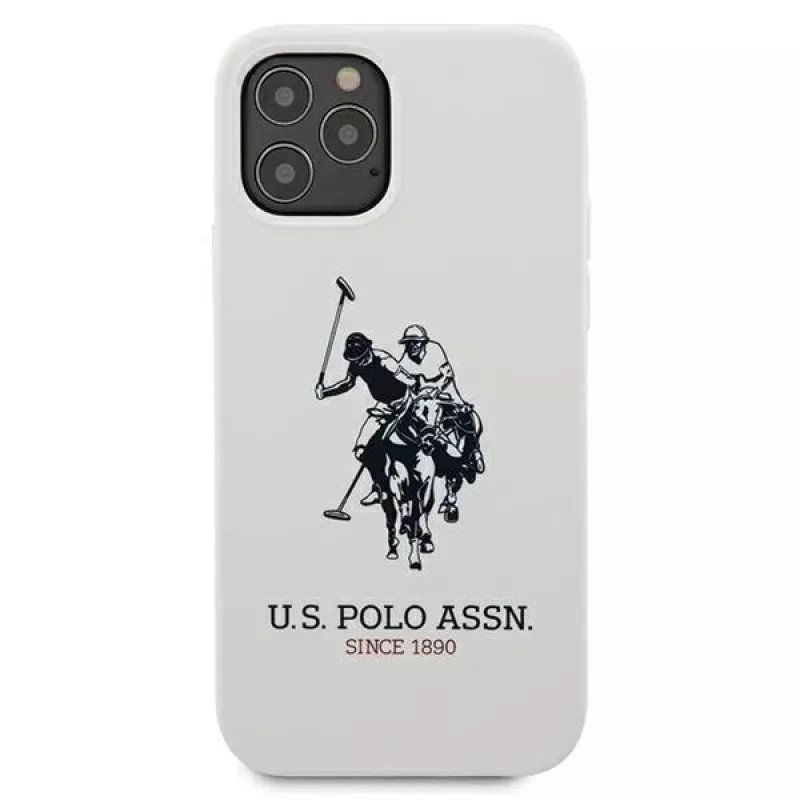 U.S. POLO ASSN. Silicone Collection iPhone 12/12 Pro 6,1 inch White Silicone Case